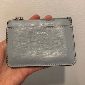 Coach Key Chain Coin Purse Light Blue